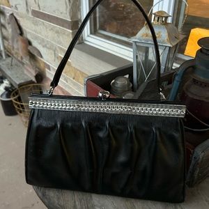 Artmex Vintage Black Leather Handbag‎